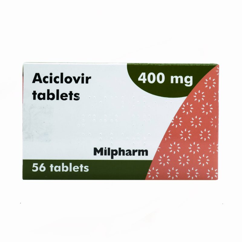 Aciclovir Milpharm 400mg 56's
