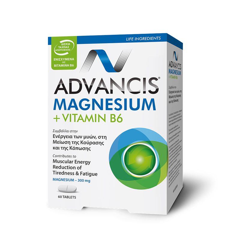 ADVANCIS MAGNESIUM+VITAMIN B6 60S