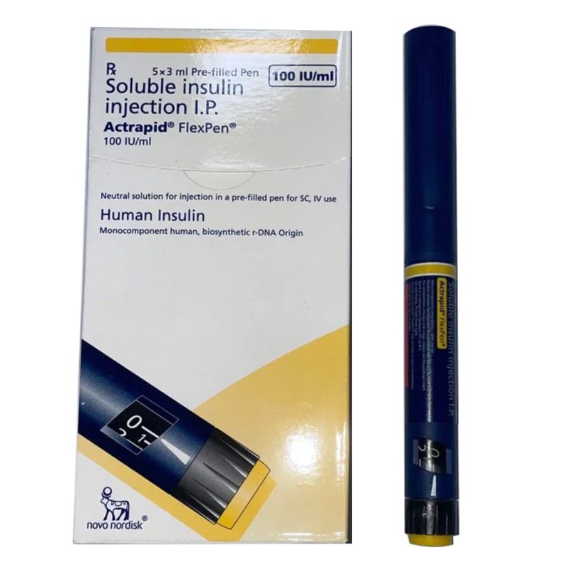 ACTRAPID FLEXPEN 100IU/ML 5S