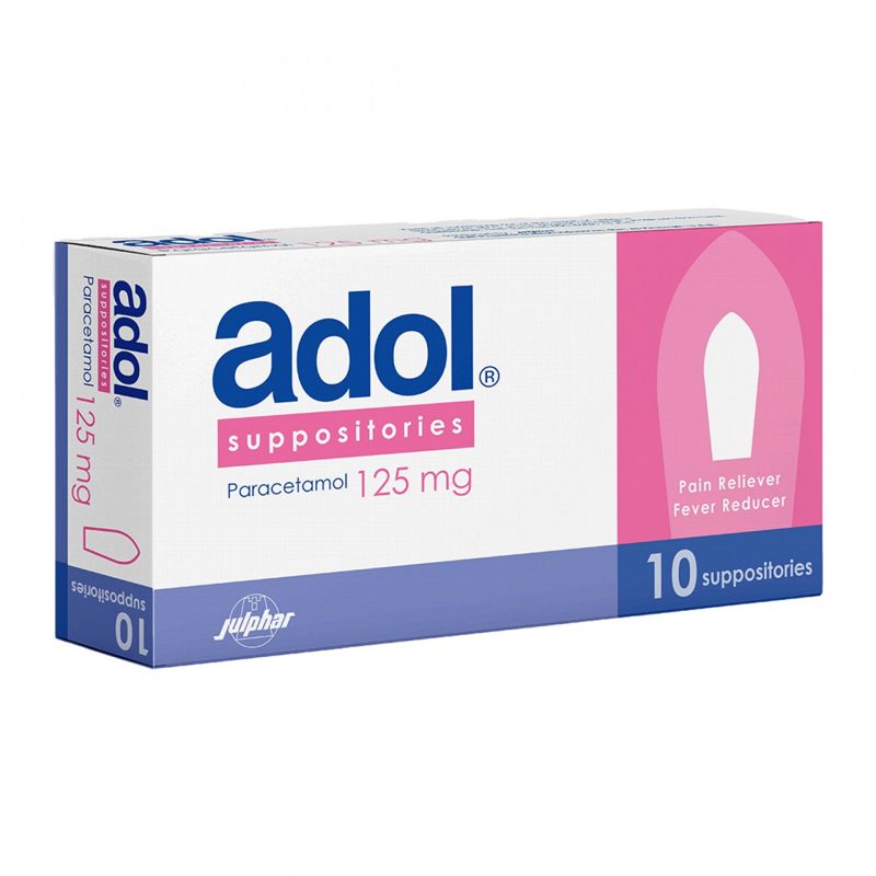 Adol 125mg Suppositories 10S